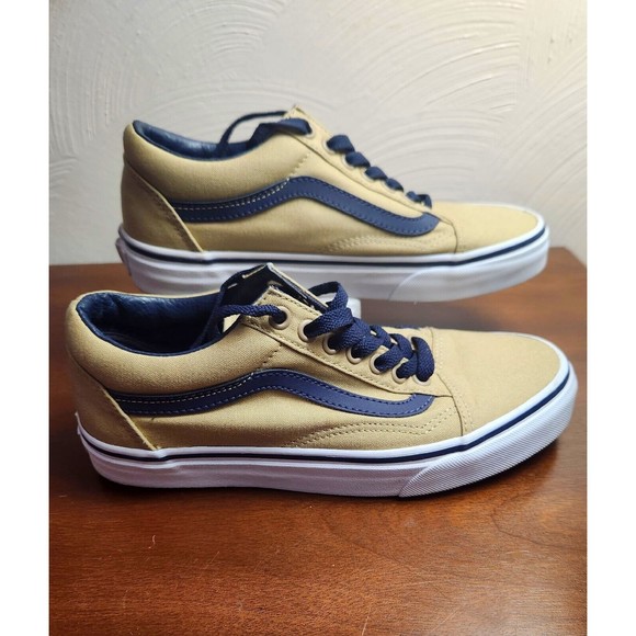Vans Shoes - Vans Skate Shoes Mens 6.5 Womens 8 Tan  Low Top Canvas Sneakers Casual 721278